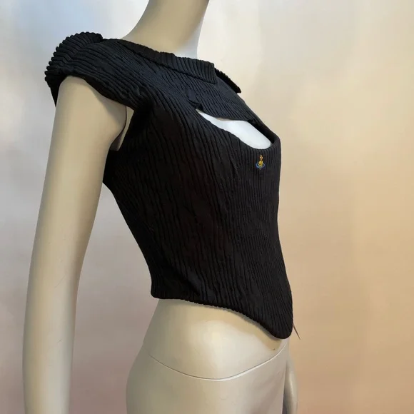 SOLD! Vivienne Westwood KATE CORSET BLK NWT IT40 - Picture 7 of 12